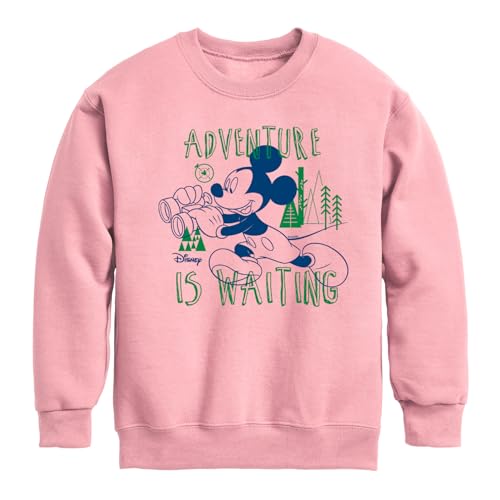 Disney - Standard - Adventure Is Waiting - Toddler & Youth Crewneck Fleece Sweatshirt