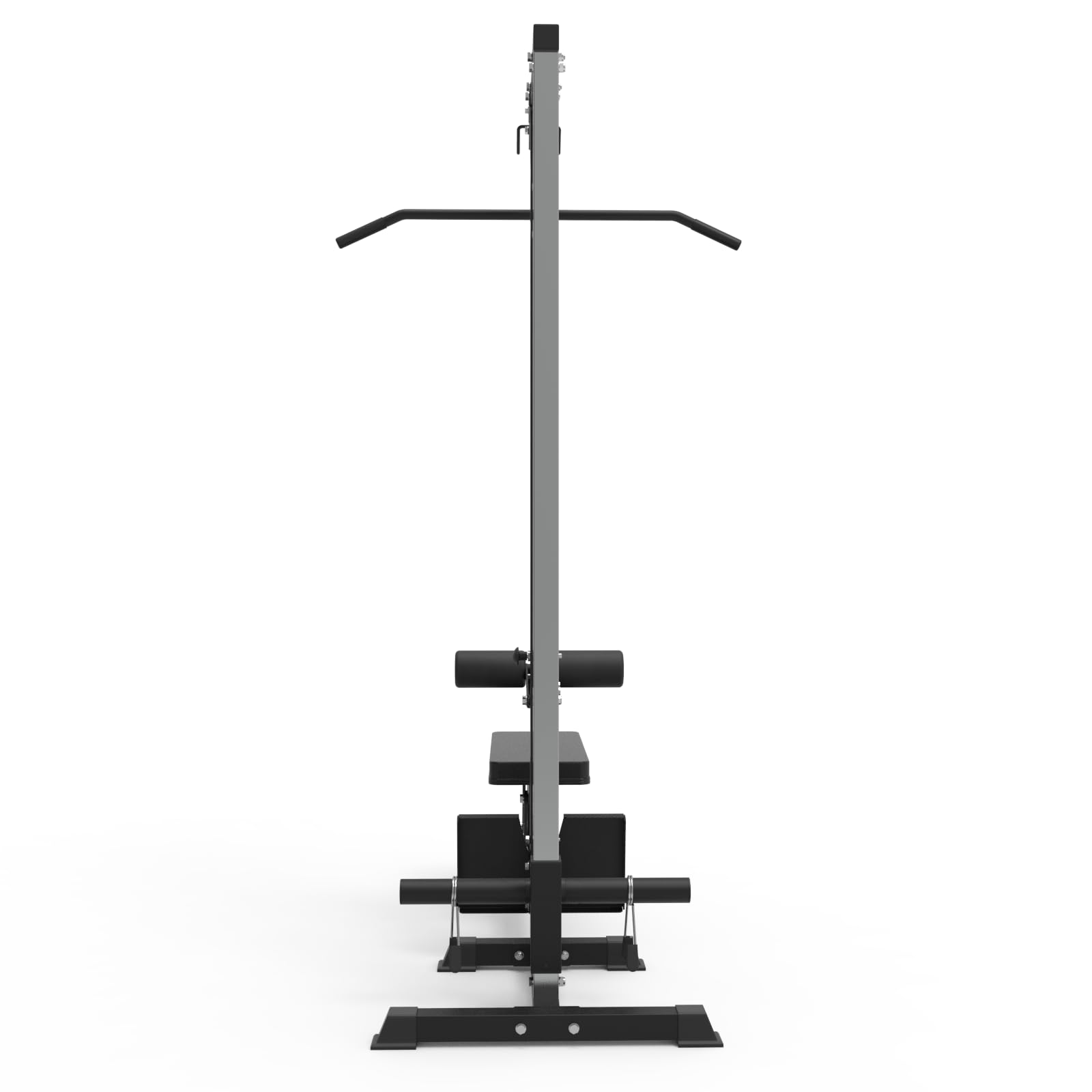 Bad Company Torre de poleas con cojín de asiento plegable y accesorios – Máquina para entrenamiento de torso bíceps tríceps en el cable I BCA-106