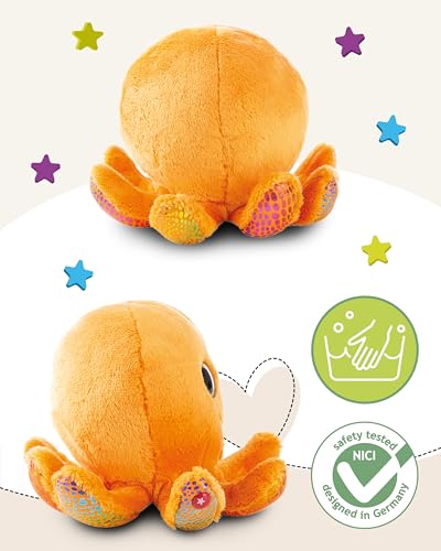 NICI Kuscheltier GLUBSCHIS Oktopus Olly Polly 15cm - orange - Stofftier aus weichem Plüsch, niedliches Plüschtier zum Kuscheln und Spielen, für Kinder & Erwachsene, tolle Geschenkidee | 61843