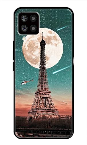 Image of Metal TPU Printed Back Cover for Samsung Galaxy F62 (Lovers Eiffel Tower) 360 Degree Protection | Camera Protection -25092024(AR)