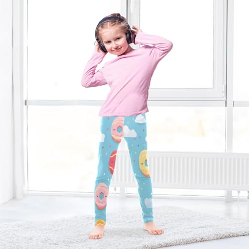 Bolaz Toddler Girls Leggings Printed Yoga Pants Leggings Donut Cloud for Kids4