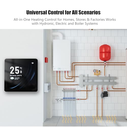 Régulateur de température WiFi avancé Zerodis écran tactile 4 pouces haute précision
