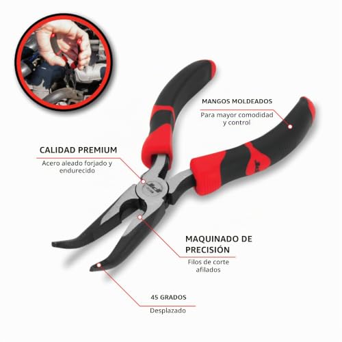 Pinza curva miniatura 10 pinza curva marca PERFORMANCE TOOL (2)