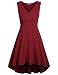 Hibelle Women's V Neck High Low Elegant Party Dress