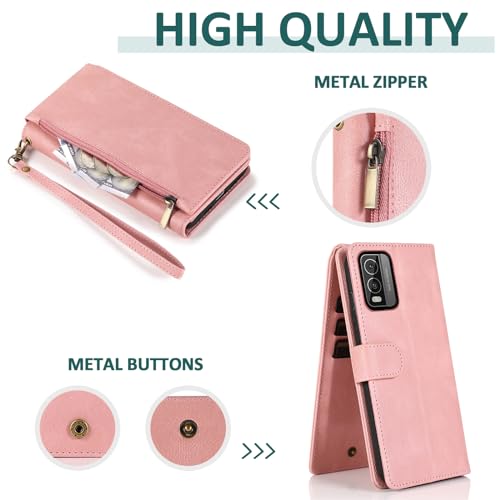 Housse cuir Nokia C210 Asuwish - Finition rétro et protection écran