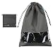 Portable Traveling Shoe Organizer Storage Bags With Draw String Closure, View Window, Two Size & Colors, Cute & Durable, Pack Of 5