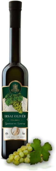 Szicsek Palinka | Premium Irsai Oliver Grape Palinka 44% | 3* Great Taste Awards 2021 | 3* Great Taste 2018 Multi Award Winner | Artisan Fruit Brandy | 100% Natural, Gluten Free, GMO Free | 500 ml
