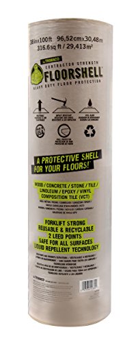 Trimaco 12380 FloorShell Heavy Duty Surface Protector, 38-Inch X 100-Feet Roll