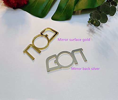 Set Of 10 Acrylic Napkin Rings,Disposable Mirrored Napkin Holders For The Pesach Seder,Passover Table Decor,Jewish #TOP5