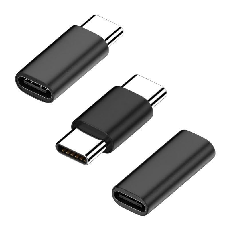Zescyha 4 Piezas Adaptadores USB C 3.1, Adaptadores USB C Hembra a Hembra, Macho a Macho, Compatible con MacBook Pro Samsung Galaxy Tablet Carga Rápida 5A 10 Gbps, para Cargar y Transferir Datos