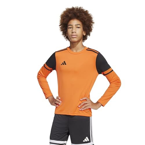 Adidas Unisex Kids SQUADRA25 Goalkeeper Jersey Long Sleeve Kids, Semi Impact Orange/Black, 11-12 Years