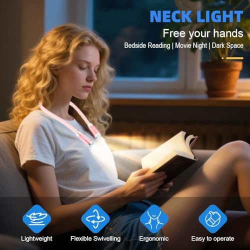 Luz de libro para leer en la cama de noche sin molestar y para camping 4
