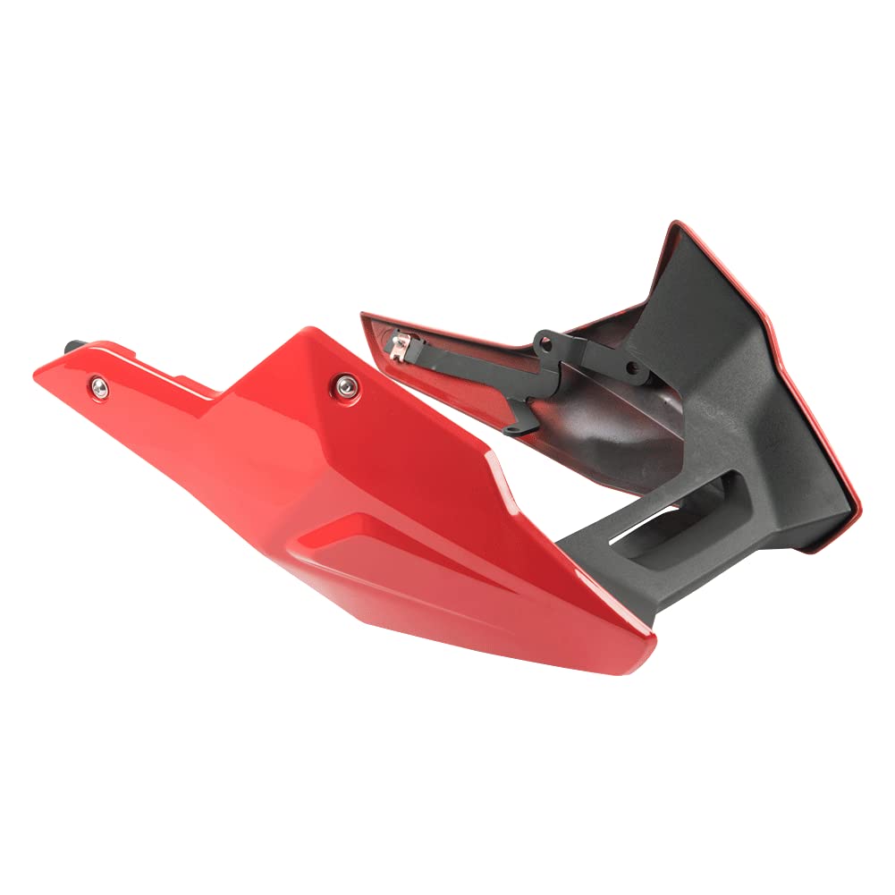 Motorrad Bellypan Belly Pan Kompatibel mit F900R F900XR 2020 2021 2022 2023 2024 F 900 R XR Unterer Motorspoiler Verkleidung Cowling Cover Body Kit (Rot)