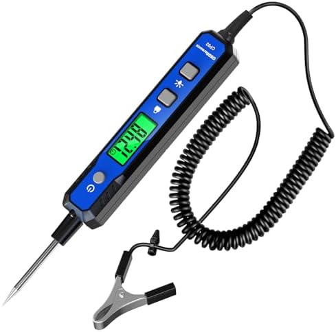 OBDResource Smart Automotive Test Light 0.8V-100V Circuit Tester with Buzzer & Flashlight, DC Voltage Tester for Car Fuse, Polarity, Resistance and Continuity Test, Wire Diagnostics, Battery Analysis