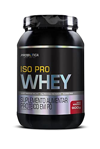 Iso Pro Whey Morango, Probiótica, 900g