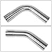 DNA MOTORING ZTL-25SS-8P 8 Pcs 2.5 Inches Stainless Steel DIY Custom Exhaust Tubing Mandrel Bend Pipe Straight & U-Bend Kit, Universal Fit