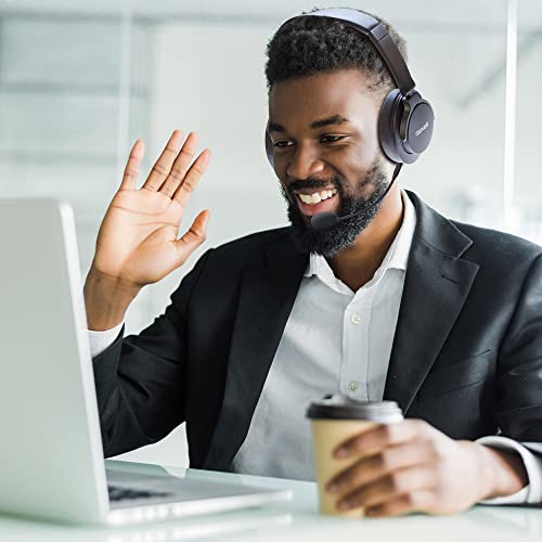 Image of Maxell Active Noise Cancellation Headphone Detachable Boom Mic & Built-in Mic - Immersive Sound with Bluetooth ANC Headphones, 20dB Noise Reduction, 40mm High-Fidelity Drivers, 10-Hour Playtime