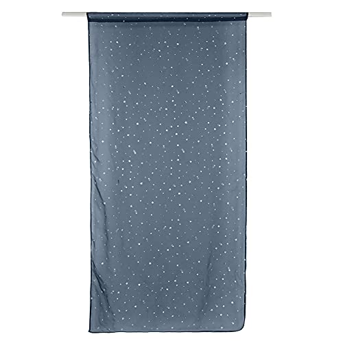 NUMNBE Cortina de Tul para Ventana y Puerta, Visillo Ligero 1x2m Blanco o Azul Marino - Material Suave y Duradero, Reduce Ruido y Privacidad, Ideal para Dormitorio y Salón (Azul Oscuro)