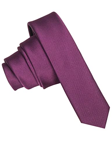 JEMYGINS Cravatta Uomo Viola in Seta Multicolore Extra Fini 4CM