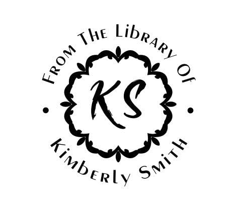 Custom Library Embosser - Personalize with Initials & Name - Hand-Held Embossing Stamp - Monogram, Seal Embosser Best for Books - 1.625 Inch