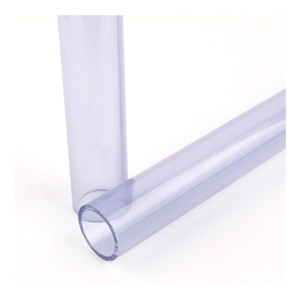 Accesorios de tubería de PVC, 2 uds diámetro exterior 16mm,20mm,25mm,32mm,40mm,50mm tubería de PVC 50cm longitud acuario pecera piezas agua accesorios riego jardín UPVC transparente(25mm)
