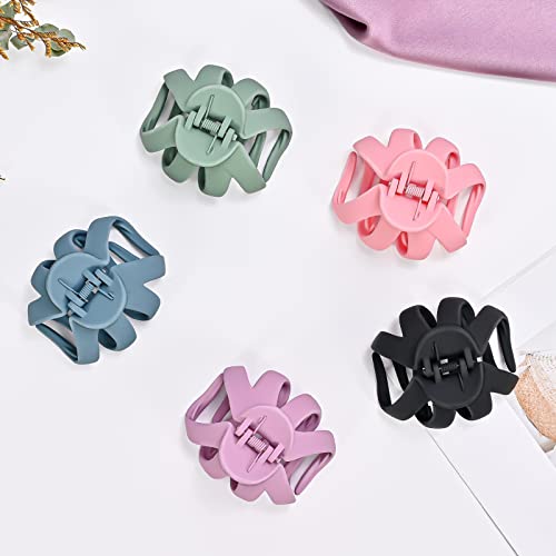 Lolalet Octopus Haarklammer, 5er Set Haarspangen für dickes lockiges langes Haar, Hair Claw Clips mit breitem Griff, Haarclips für Frauen und Mädchen -Style A
