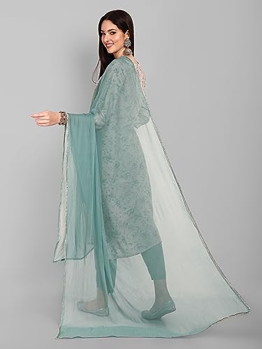 Image of Naixa Women's Cotton Floral Straight Kurta Set
