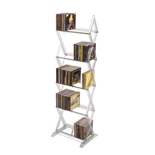 Atlantic 64836265 Mitsu 5-Tier Portable Media Storage Rack – Holds 130 Cd thumb #1