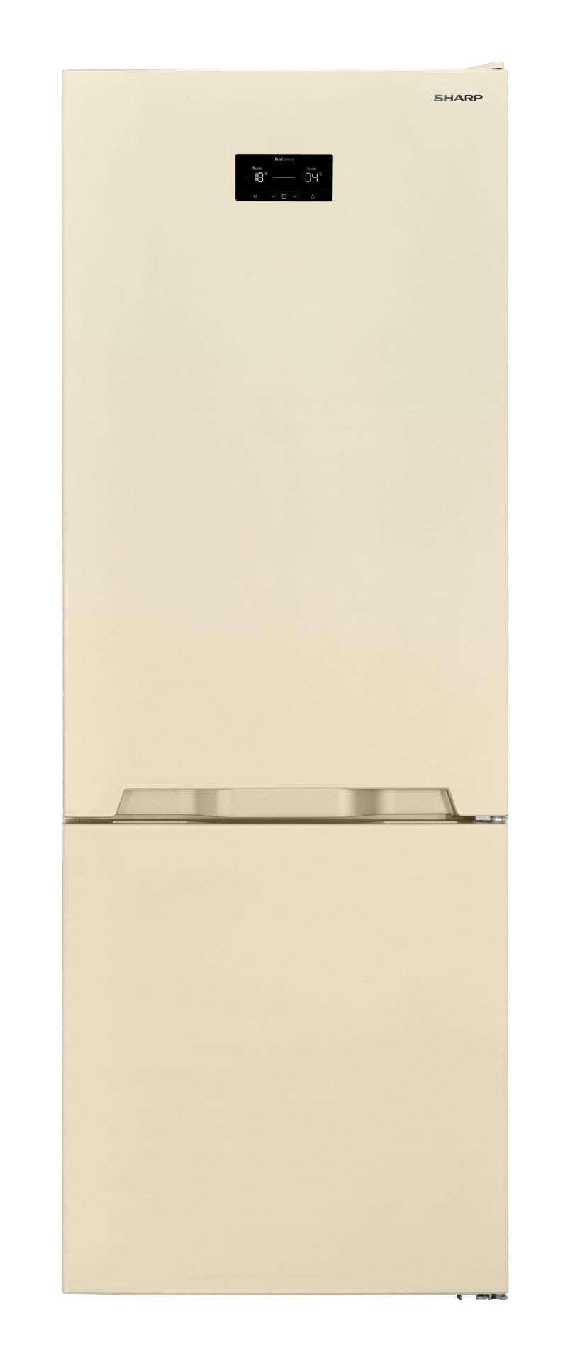 Sharp SJ-​NBA34IHXJE - Frigorifero combinato, 481 Litri, No Frost, Classe energetica E, Beige