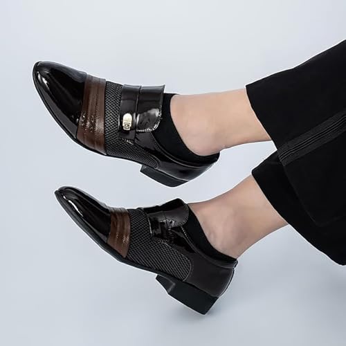 Mocasines de cuero con parte superior perforada brogue y forro transpirable para hombre 2