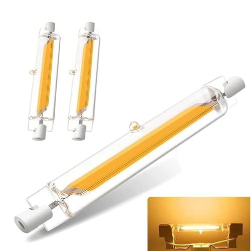 GFDYTG R7S LED 118mm Dimmbar Lampen | 20W Warmweiß R7S LED118mm 3000K 2000LMErsatz für 200W Halogenlamp,Kein Flackern, 360°Abstrahlwinkel,220-240V AC/DC,2er Pack