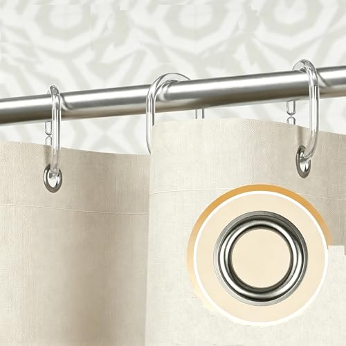 Rideau de douche textile rideau baignoire polyester franges rayées 183x183 - 5