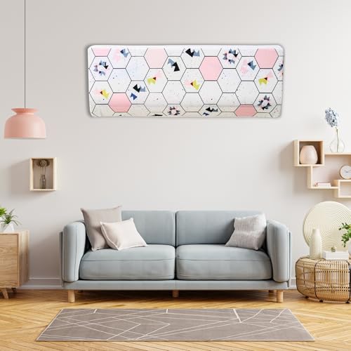 Image of Polyester Printed Split Ac Cover Indoor Unit For 1.5 Ton Capacity AC, Inner Unit Ac Cover, All Weather Cover /Attractive Digital Prints /Dustproof /Water Resistant Split Ac Cover (Hexagon)