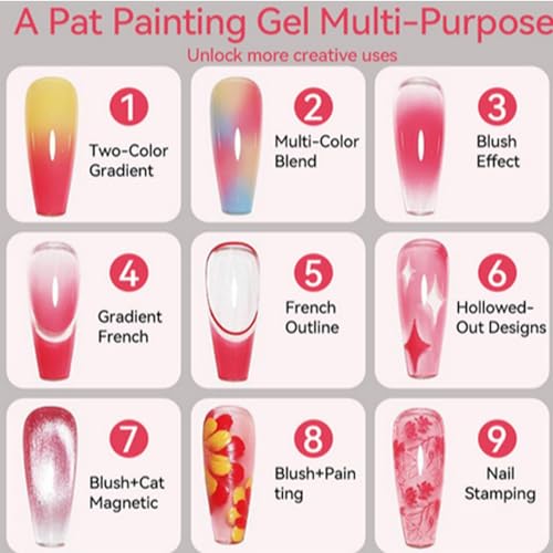 Geles Pat de uñas para lucir manicuras creativas en tu día a día 7