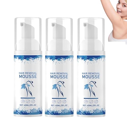 Dainty Haarentfernungsspray, Dainty Removedor De Vello Spray, Enthaarungsspray, Haarentfernungsschaum, Enthaarungsschaum, Schmerzfreies Haarentfernungsspray für Männer und Frauen, 60ml (3)