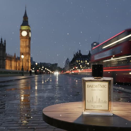 Image of Daemonic London Dreams Eau de Parfum | Fresh & Elegant Long Lasting Unisex Perfume for Men & Women | Modern Woody-Floral Luxury Fragrance | 50ml