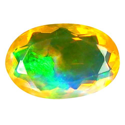 Opale arc-en-ciel Éthiopie pierre précieuse en vrac ovale 12x8mm 1.89 ct