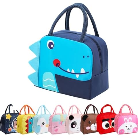 Runmeihe Insulated Cartoon Lunch Bag for Kids Cover