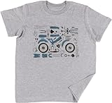 Élégant Vendax Motobecane 881m T-Shirt Unisexe Enfant Garçons Filles Gris