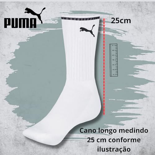 PUMA Kit 04 Pares de Meia Cano Longo Heritage| KIT E | 39-43