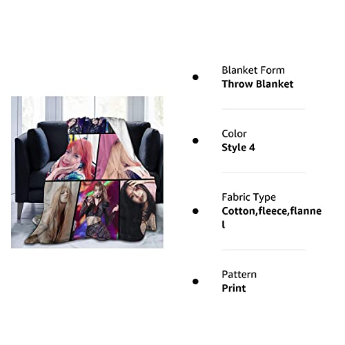 Funny Fleece Bed Blankets, Pink Band Groups Wedding Throw Blankets, Anti-Static Ultra Cozy Game Blanket Fit Elderly Outdoor Dorm Room 50X40 Inch #TOP5
