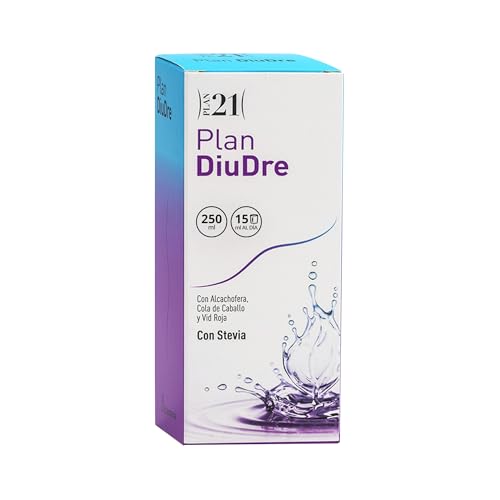PLAMECA Plan DiuDre Líquidos, Extractos de Cola de Caballo, Boldo, Romero, Estigmas de Maíz, Alcachofera y Vid Roja, 250 ml