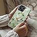 STARVIP for iPhone 14 Pro Max Case Cute - Wireless Charging Compatible - Dual-Layer Hard Shell + Silicone Cover - Aesthetic Protective Phone Case for Women - Vintage Magnolia Flowers