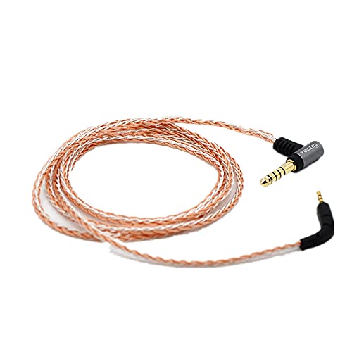 120CM/4ft 4.4MM Earphone Headphone Balanced Audio Cable Line for B&W for Bowers &for Wilkins P7/P7 Wireless Built-in 8 Core