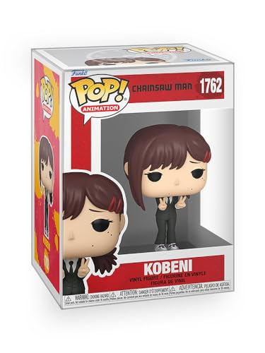 Epic Collectibles Anime: Chainsaw Man - Kobeni Vinyl Figure Collectibles Bundle with Compatible Funko Pop Box Protector