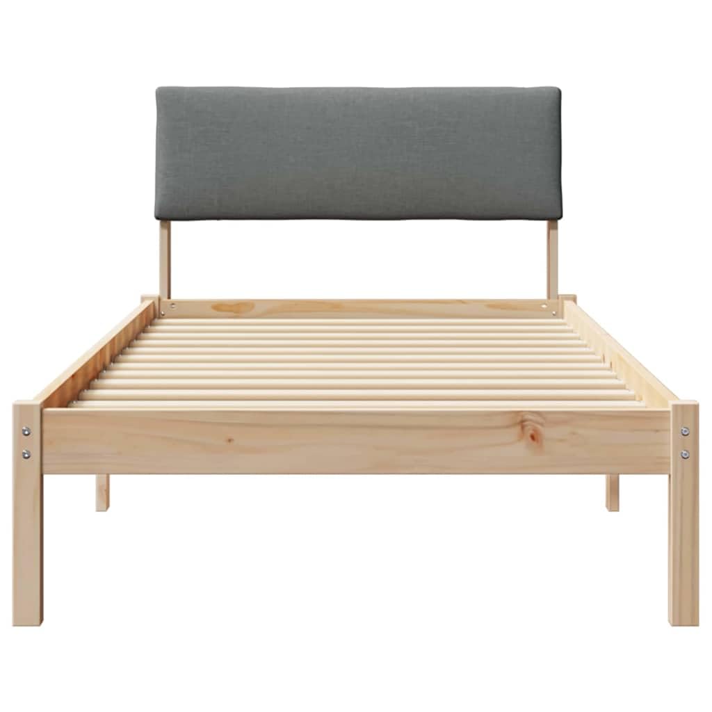 lite drewno sosnowe klasyczna drewniana rama biała 140x200 cm | Rama łóżka biała lite drewno sosnowe 140x200 cm stelaż pod materac z zagłówkiem