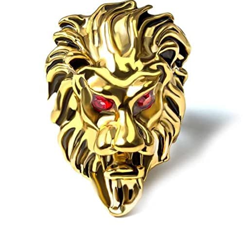 Lion Ring for Men Forest King Lion Golden Ring Great Gift Item For Birthday, Anniversary etc.-picture-14