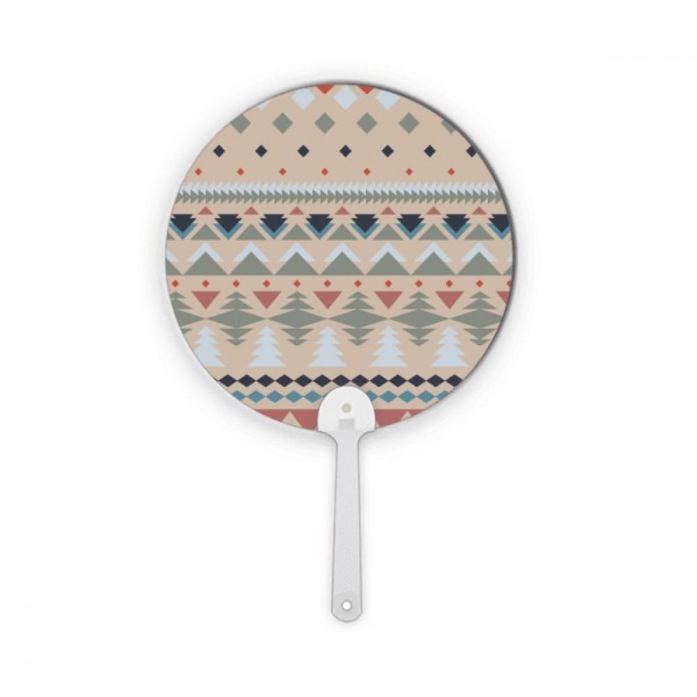 Éventail rond en plastique bleu rouge gris, accessoire de ventilation portable
