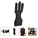 KESYOO 2pcs Wear-Resistant Archery Glove Adjustable Finger Guard for Shooting Portable Three-Finger Leather for Archery Practice and Shooting