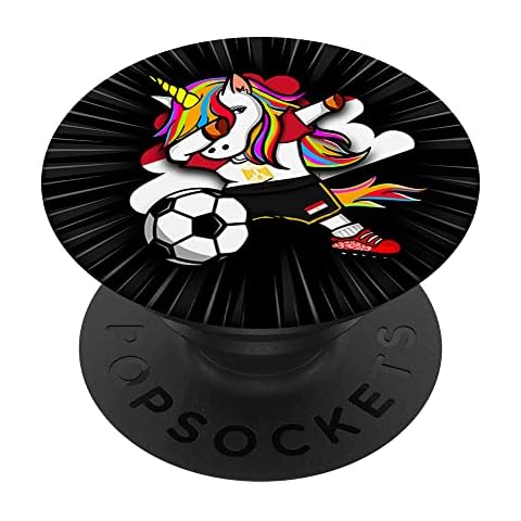 Dabbing Unicorn Egypt Soccer Fans Jersey Egyptian Football PopSockets Swappable PopGrip Cover